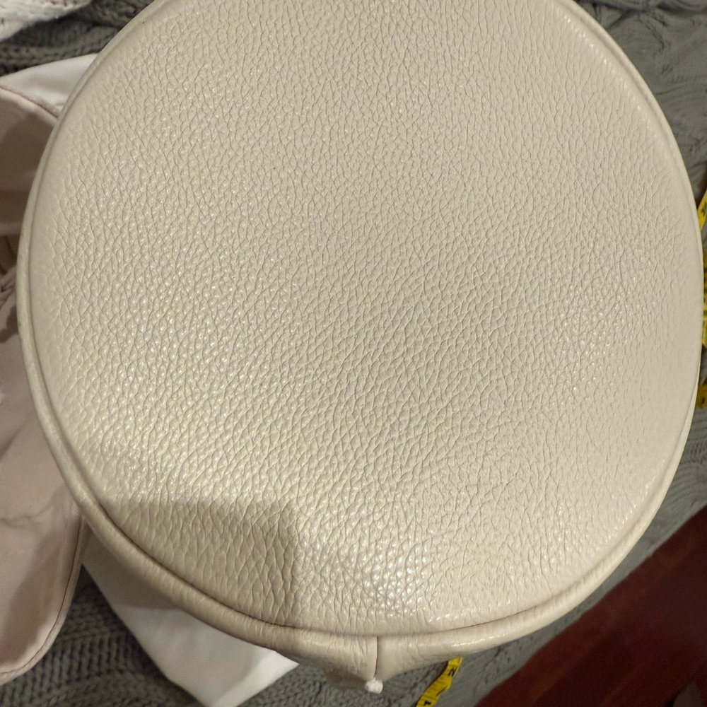 Mansur Gavriel Ivory Leather Bucket Shoulder Bag with tag. Pearl 12x9 approx - Picture 5 of 12